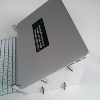 Intra απο ξύλο plywood 3mm-4mm πάχος - Βάση Laptop Cardboard Macbook Air Stand Δίασταση 30x30 cm Intraeaxys-6o3ypjr7 - Image 1