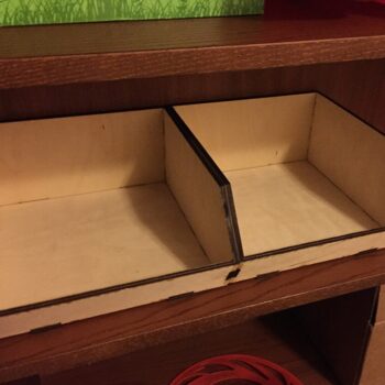 Intra απο ξύλο plywood 3mm-4mm πάχος - Ξύλινος κάδος αποθήκευσης 9x6 ιντσών Δίασταση 30x30 cm Intraeaxys-67wlr4m1 - Image 4