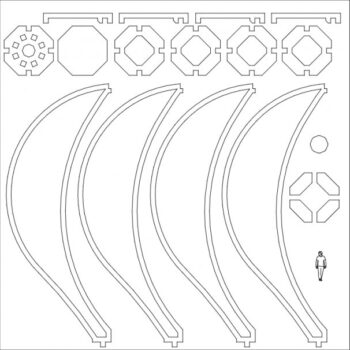 Intra απο ξύλο plywood 3mm-4mm πάχος - Μπαλόνι 3d Δίασταση 30x30 cm Intraeaxys-pokdq31j - Image 1