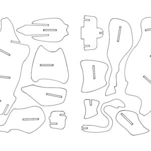 Intra απο ξύλο plywood 3mm-4mm πάχος - Ταύρος 3D παζλ Δίασταση 30x30 cm Intraeaxys-6o3ldron