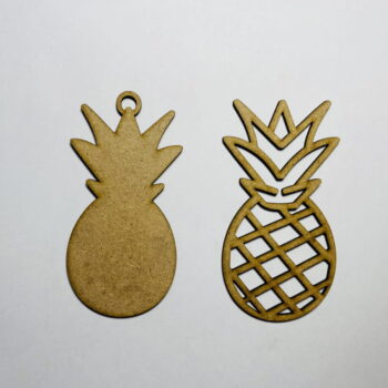 Intra απο ξύλο plywood 3mm-4mm πάχος - Σχήμα με στρώσεις ανανά για Κρεμάστρα πόρτας χειροτεχνίας Δίασταση 30x30 cm Intraeaxys-voq20ydo - Image 3