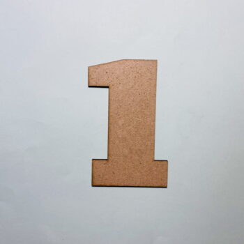 Intra απο ξύλο plywood 3mm-4mm πάχος - Ξύλο Number 1 Cutting Number One σχήμα Δίασταση 30x30 cm Intraeaxys-eoxlk5xo - Image 1