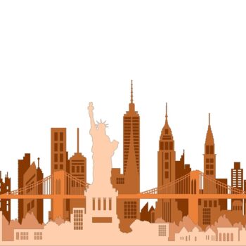 Intra απο ξύλο plywood 3mm-4mm πάχος - Ξύλινο ντεκόρ στον ορίζοντα της Νέας Υόρκης Δίασταση 30x30 cm Intraeaxys-zo9y6gy7 - Image 1