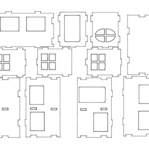 Intra απο ξύλο plywood 3mm-4mm πάχος - Σπίτι (1) Δίασταση 40x50 cm Intraeaxys-078l2j15
