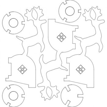 Intra απο ξύλο plywood 3mm-4mm πάχος - Tarea De Escuela Δίασταση 30x30 cm Intraeaxys-m1dn0yok - Image 1