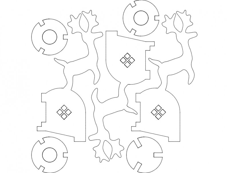 Intra απο ξύλο plywood 3mm-4mm πάχος - Tarea De Escuela Δίασταση 30x30 cm Intraeaxys-m1dn0yok
