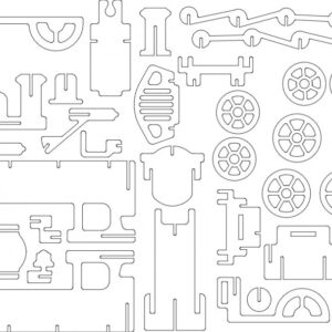Intra απο ξύλο plywood 3mm-4mm πάχος - Τρένο 4,75 χλστ Δίασταση 30x30 cm Intraeaxys-pokd6k1j