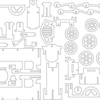 Intra απο ξύλο plywood 3mm-4mm πάχος - Τρένο 4,75 χλστ Δίασταση 30x30 cm Intraeaxys-pokd6k1j - Image 1