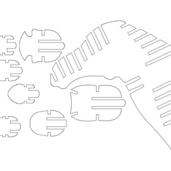 Intra απο ξύλο plywood 3mm-4mm πάχος - Alce Δίασταση 30x30 cm Intraeaxys-m1dnkyok - Image 1