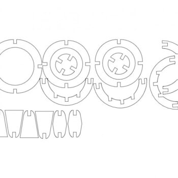 Intra απο ξύλο plywood 3mm-4mm πάχος - Σφαίρα Δίασταση 30x30 cm Intraeaxys-p7ye4r1q - Image 1