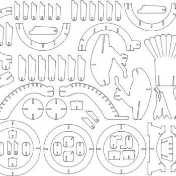 Intra απο ξύλο plywood 3mm-4mm πάχος - Aigle Δίασταση 30x30 cm Intraeaxys-ro64267x - Image 1