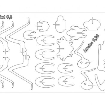 Intra απο ξύλο plywood 3mm-4mm πάχος - Ameise Δίασταση 30x30 cm Intraeaxys-075lnp1z - Image 1