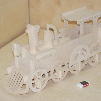 Intra απο ξύλο plywood 3mm-4mm πάχος - Lokomotive фанера 10mm Δίασταση 30x30 cm Intraeaxys-joed3816 - Image 1