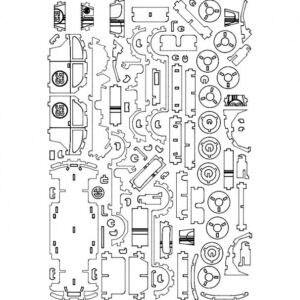Intra απο ξύλο plywood 3mm-4mm πάχος - Herbie 3mm Δίασταση 30x30 cm Intraeaxys-eo4lew1j