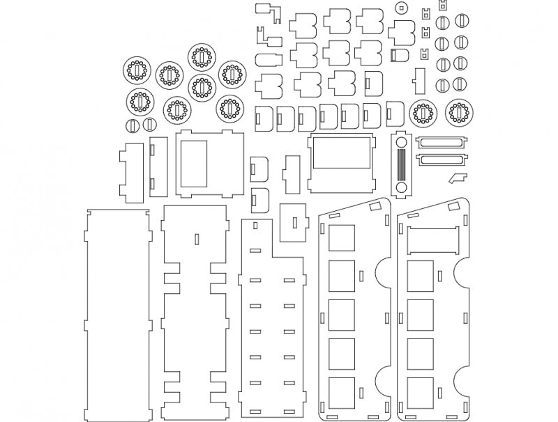 Intra απο ξύλο plywood 3mm-4mm πάχος - Λεωφορείο Δίασταση 30x30 cm Intraeaxys-075lvk1z