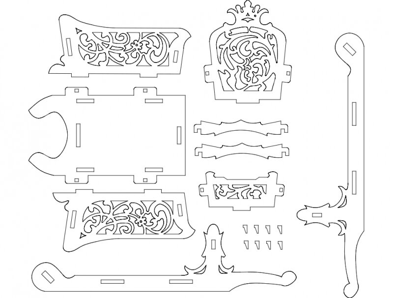 Intra απο ξύλο plywood 3mm-4mm πάχος - Sanie Mikolaja Δίασταση 30x30 cm Intraeaxys-r1zd3n7l