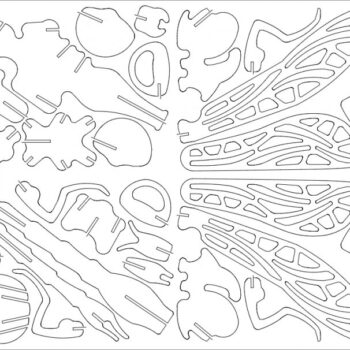 Intra απο ξύλο plywood 3mm-4mm πάχος - 3d Osa 2mm Δίασταση 30x30 cm Intraeaxys-eo0mw97g - Image 1