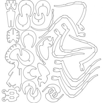 Intra απο ξύλο plywood 3mm-4mm πάχος - Pajak Δίασταση 30x30 cm Intraeaxys-51rzw376 - Image 1