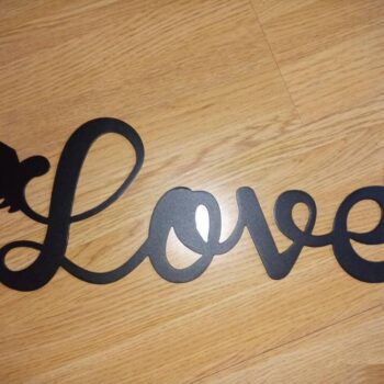 Intra απο ξύλο plywood 3mm-4mm πάχος - Διακόσμηση τοίχου Love Wings Δίασταση 30x30 cm Intraeaxys-6o3yw5k7 - Image 3