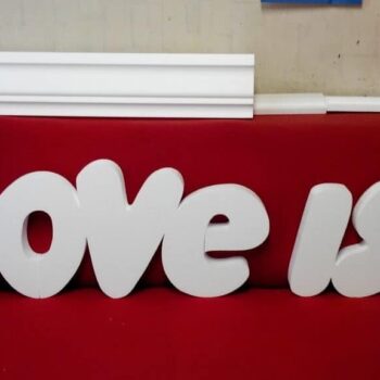 Intra απο ξύλο plywood 3mm-4mm πάχος - Το Love Is Wall Decor Γαμήλιο σημάδι Δίασταση 30x30 cm Intraeaxys-eoxln6jo - Image 3