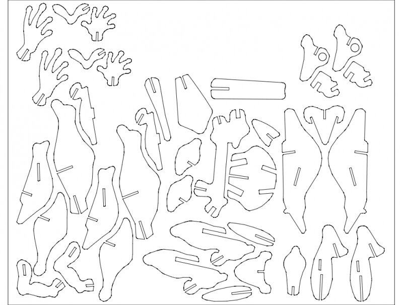 Intra απο ξύλο plywood 3mm-4mm πάχος - zaba-3mm Δίασταση 30x30 cm Intraeaxys-eoxdex7z