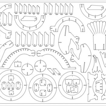 Intra απο ξύλο plywood 3mm-4mm πάχος - Chyba Dinozaur Δίασταση 30x30 cm Intraeaxys-eo4m9yoj - Image 1