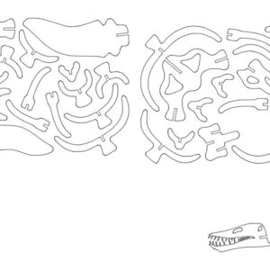 Intra απο ξύλο plywood 3mm-4mm πάχος - Plesisaur Δίασταση 30x30 cm Intraeaxys-r1zdnn7l