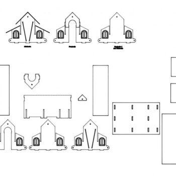 Intra απο ξύλο plywood 3mm-4mm πάχος - Schlemerpalast Mittel Δίασταση 30x30 cm Intraeaxys-075me0oz - Image 1