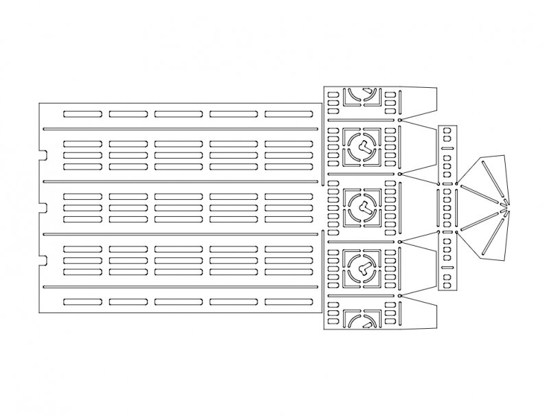 Intra απο ξύλο plywood 3mm-4mm πάχος - Μπίγκμπεν Δίασταση 30x30 cm Intraeaxys-joe0n876