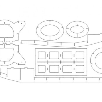 Intra απο ξύλο plywood 3mm-4mm πάχος - Globemaster 3 Δίασταση 30x30 cm Intraeaxys-078e2575 - Image 1