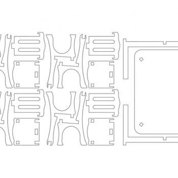 Intra απο ξύλο plywood 3mm-4mm πάχος - tisch Δίασταση 30x30 cm Intraeaxys-51rzn376 - Image 1