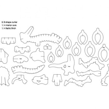 Intra απο ξύλο plywood 3mm-4mm πάχος - Dinosaur 3D Puzzle Δίασταση 30x30 cm Intraeaxys-joe04876 - Image 1