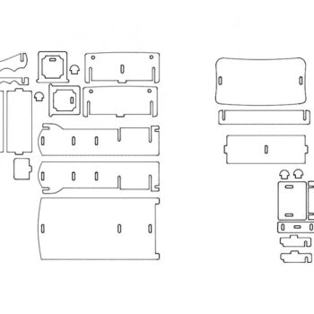 Intra απο ξύλο plywood 3mm-4mm πάχος - Κρεβάτι και τραπέζι Δίασταση 30x30 cm Intraeaxys-6o39g3on - Image 1