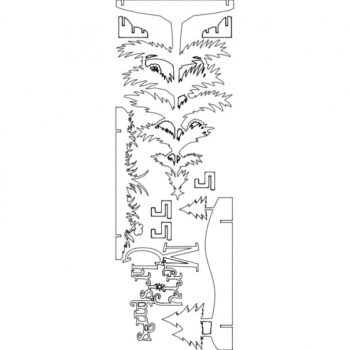 Intra απο ξύλο plywood 3mm-4mm πάχος - Arvore Natal Δίασταση 30x30 cm Intraeaxys-r7vznl1d - Image 1