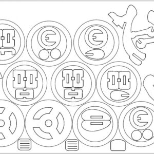 Intra απο ξύλο plywood 3mm-4mm πάχος - Harley 2 Δίασταση 30x30 cm Intraeaxys-51rz6d76