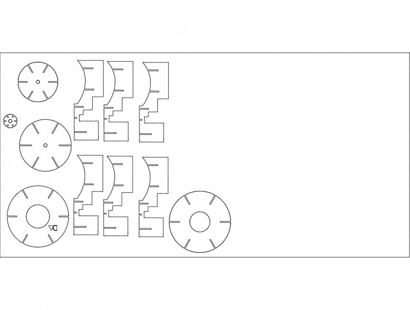 Intra απο ξύλο plywood 3mm-4mm πάχος - Λάμπα Lari Δίασταση 30x30 cm Intraeaxys-lopl461w