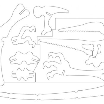 Intra απο ξύλο plywood 3mm-4mm πάχος - pterax 2 Δίασταση 30x30 cm Intraeaxys-ro6m2m7x - Image 1