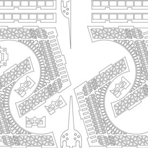 Intra απο ξύλο plywood 3mm-4mm πάχος - Effil Tower μέρος 1 Δίασταση 30x30 cm Intraeaxys-eo4m0goj