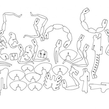 Intra απο ξύλο plywood 3mm-4mm πάχος - Escorpiao 3D παζλ Δίασταση 30x30 cm Intraeaxys-m1dred7k - Image 1