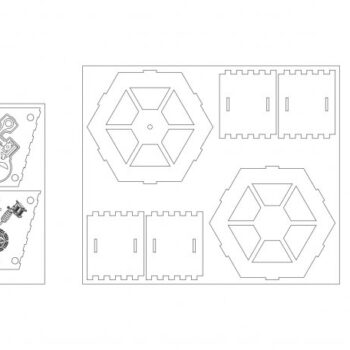 Intra απο ξύλο plywood 3mm-4mm πάχος - Lampada Tattoo Δίασταση 30x30 cm Intraeaxys-91j4rp1m - Image 1