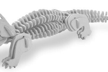 Intra απο ξύλο plywood 3mm-4mm πάχος - Τρισδιάστατο μοντέλο αλιγάτορα Δίασταση 30x30 cm Intraeaxys-voq3r572 - Image 1