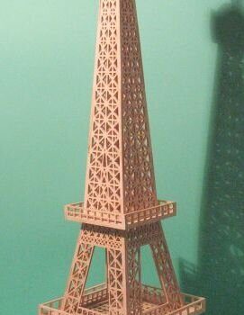 Intra απο ξύλο plywood 3mm-4mm πάχος - Πύργος Eifl 3mm Δίασταση 30x30 cm Intraeaxys-eo45zy7j - Image 1