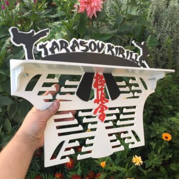 Intra απο ξύλο plywood 3mm-4mm πάχος - Κρεμάστρα μετάλλιων πολεμικών τεχνών Κάτοχος μεταλλίων Καράτε Δίασταση 30x30 cm Intraeaxys-51rrj931 - Image 1