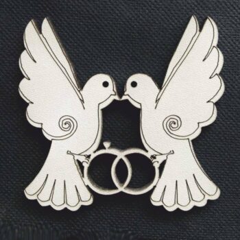 Intra απο ξύλο plywood 3mm-4mm πάχος - Μαγνήτης Kuşlu Yüzük Δίασταση 30x30 cm Intraeaxys-67wl92w1 - Image 1