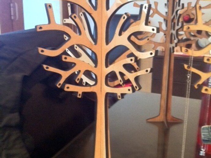 Intra απο ξύλο plywood 3mm-4mm πάχος - Δέντρο Δίασταση 30x30 cm Intraeaxys-ro6k231x