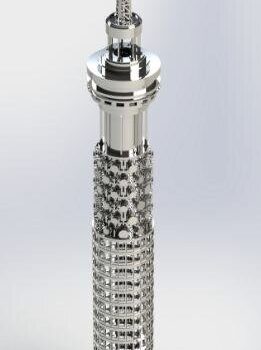 Intra απο ξύλο plywood 3mm-4mm πάχος - British Telecom Tower Δίασταση 30x30 cm Intraeaxys-m1dwy3ok - Image 1