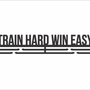 Intra απο ξύλο plywood 3mm-4mm πάχος - Train Hard Win Easy Κρεμάστρα μετάλλων Δίασταση 30x30 cm Intraeaxys-p7ym2zp7 - Image 1