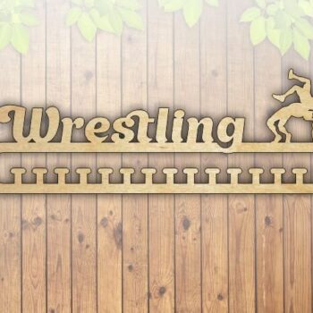 Intra απο ξύλο plywood 3mm-4mm πάχος - Πρότυπο κρεμάστρας μεταλλίων πάλης Δίασταση 30x30 cm Intraeaxys-zo9yegw7 - Image 1