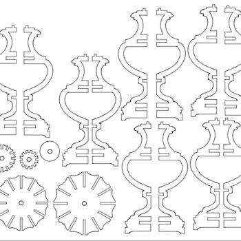 Intra απο ξύλο plywood 3mm-4mm πάχος - Φωτιστικό 2d Flat Δίασταση 30x30 cm Intraeaxys-yon6pp7r - Image 1