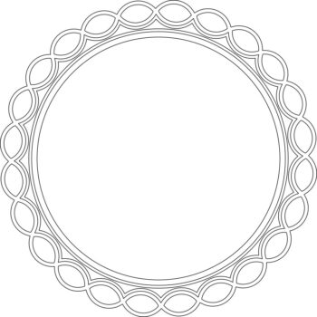 Intra απο ξύλο plywood 3mm-4mm πάχος - Κυκλικό πλαίσιο καθρέφτη Δίασταση 30x30 cm Intraeaxys-eo0ekg1g - Image 1